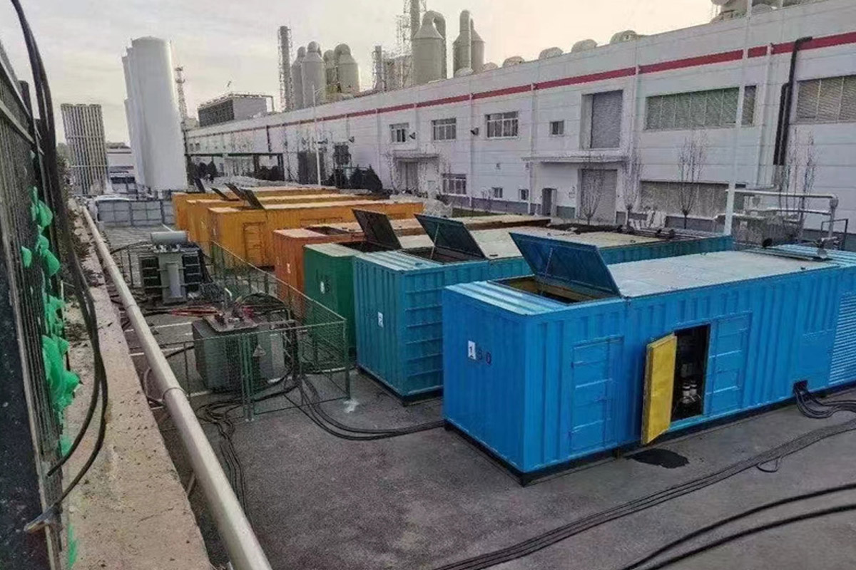 英吉沙发电机租赁施工现场